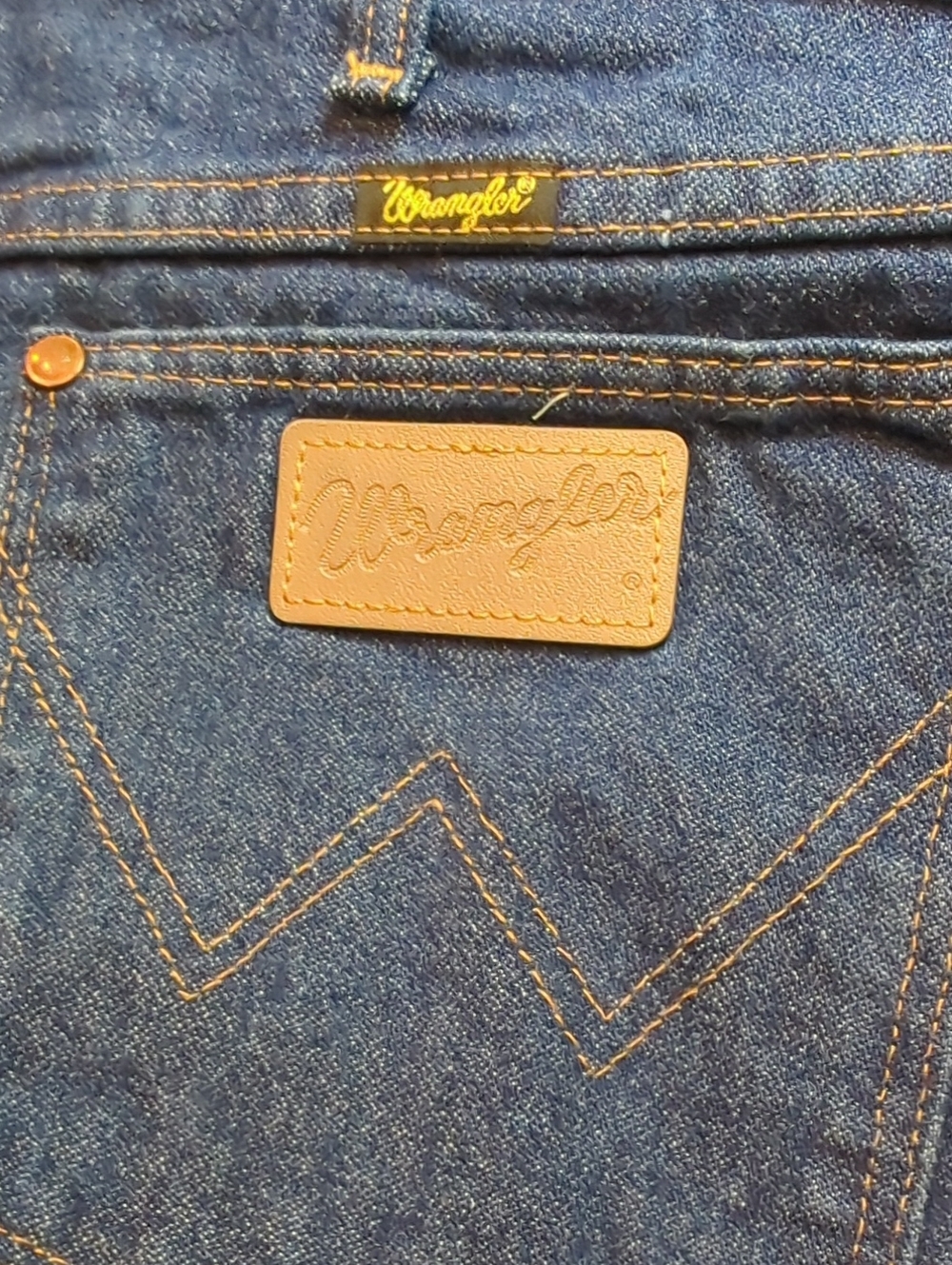Vintage 1980s Wrangler Mens Cowboy Cut Jeans Waist Size 38 - Picture 3 of 8